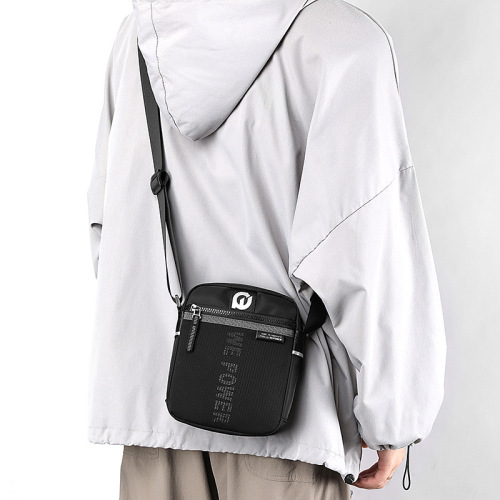 Wepower new men's nylon shoulder bag casual fashion crossbody bag personality trend vertical shoulder bag