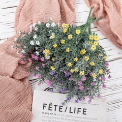 Manufacturer of wholesale wedding decoration star-shaped artificial flowers, fake flowers, green plants, crafts, INS style, cross-border MW05556