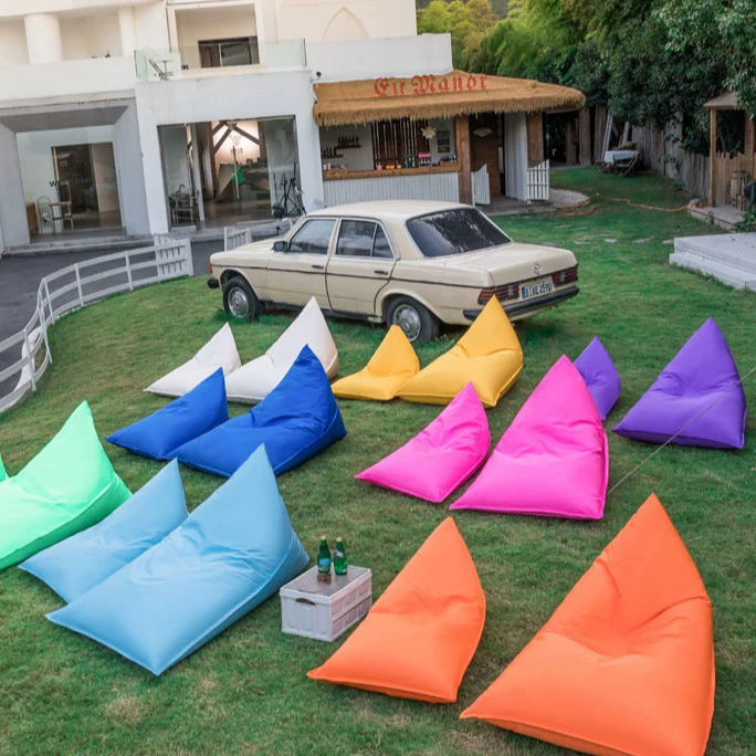 S21 открытый ленивый диван одноместный шезлонг кемпинг обеденный перерыв бобовый мешок красный бар открытый пикник может лежать