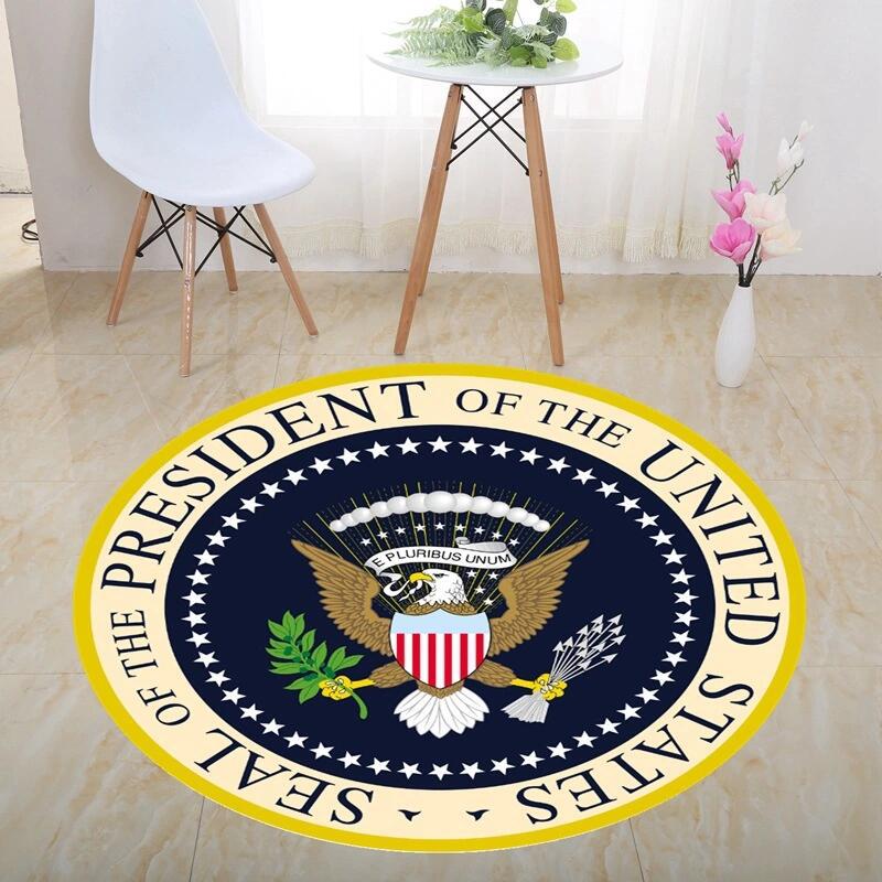 Trampa de payaso alfombra redonda transfronteriza 3D estéreo blanco y negro geométrico ilusión visual alfombra sala de estar dormitorio mesa de café estera