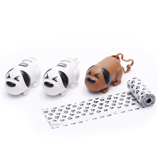 Pet supplies a generation of explosions pet garbage bag dispenser biodegradable plastic dispenser puppy shape