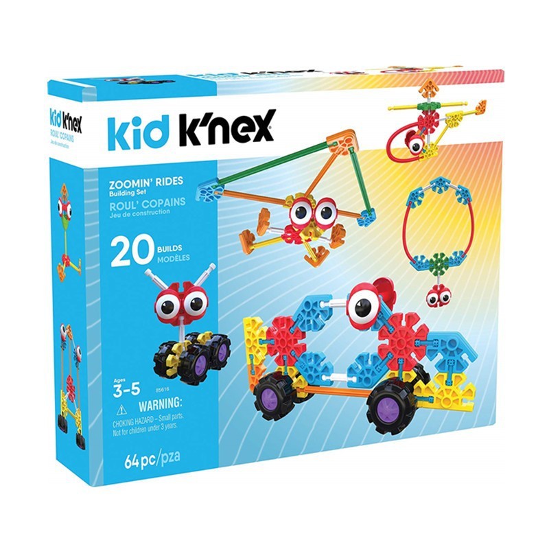 American Knex Kidsren's Educational Puzzle Building Blocks Snowflake Toy 85616 Big-Eyed Car Doudou
