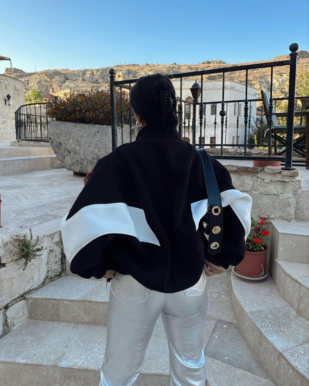 Women's Clothing Loose Casual Versatile Top Long Sleeve Color Block Stand Collar Jacket for Women_voghion.com