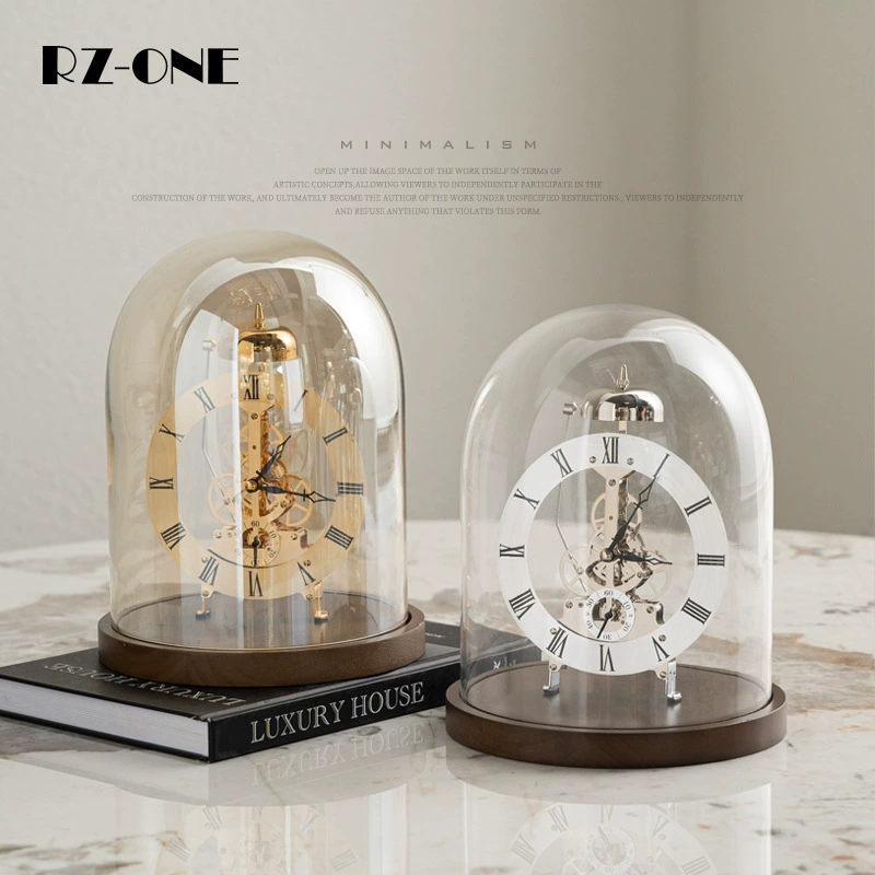 Craftsman Thirteen итальянские легкие роскошные прозрачные настольные часы с украшением, стеклянная крышка, механические часы, римские часы