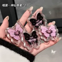 Cappuvini Butterfly Story Твердый блеск для губ Зеркальный водный блеск Увлажняющий корейский стиль Без макияжа Стойкая глазурь для губ.
