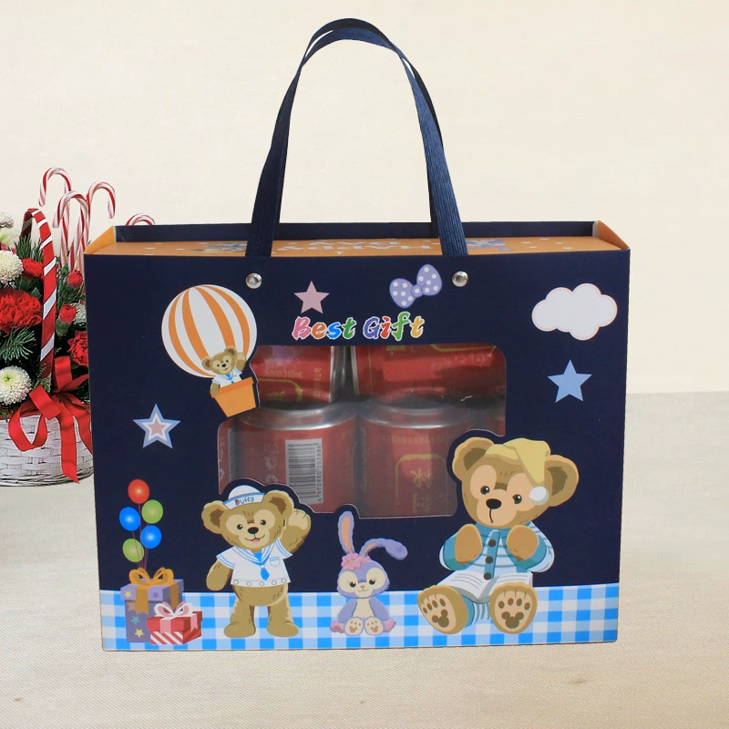 Гофрированная выдвижная коробка-кубок детский день подарок набор birth gift box Happy birthday souvenir gift box