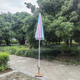 户外太阳伞庭院伞中柱铝伞景观乐园游乐场泳池边广告伞装饰遮阳伞