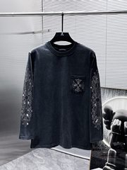 クロエChrome Heartアイロンクロスtシャツ男女同モデルunisex水洗い長袖tシャツ