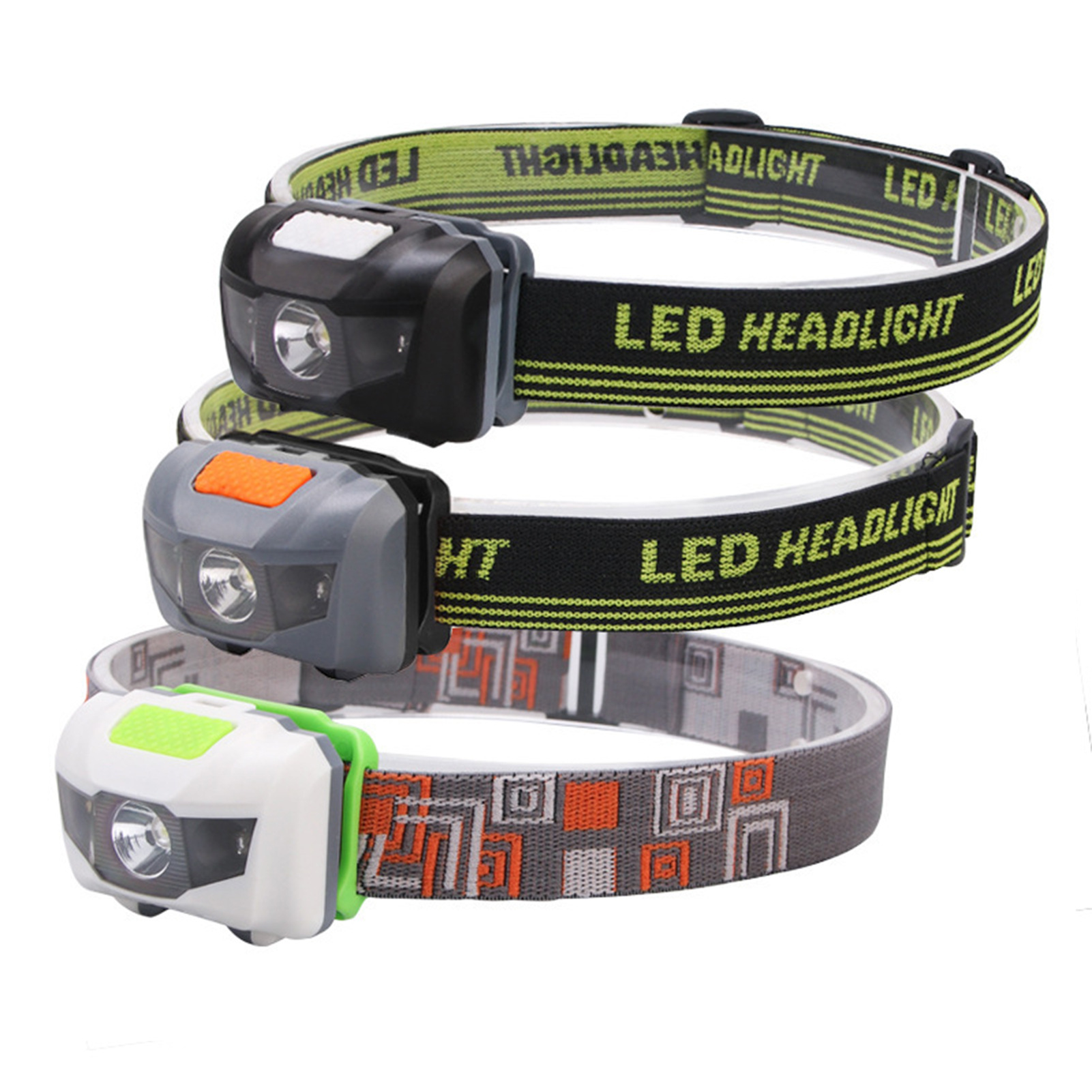 Lanterna de cabeça led recarregável para caminhada e escalada_voghion.com