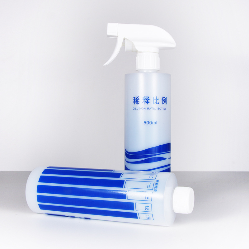 稀释瓶带刻度配比瓶喷雾瓶尖嘴炮台盖翻盖瓶酒精84家用分装瓶代发