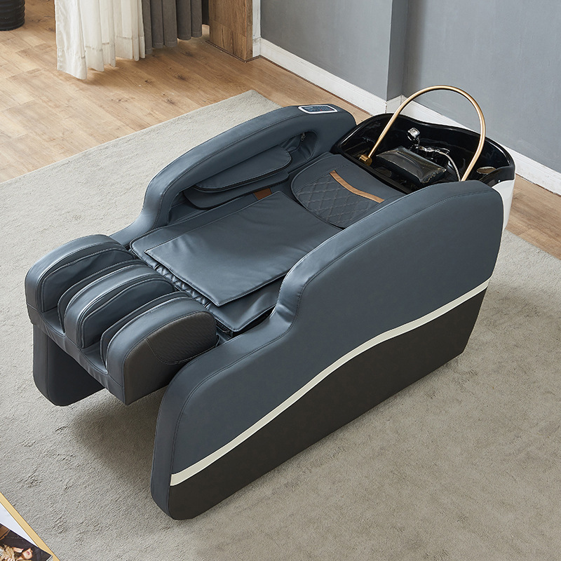 Cama de masaje eléctrico para lavado de cabello, sala de belleza, peluquería, salón de peluquería especial, cama de circulación de agua de tratamiento de cabello de fumigación inteligente tailandesa