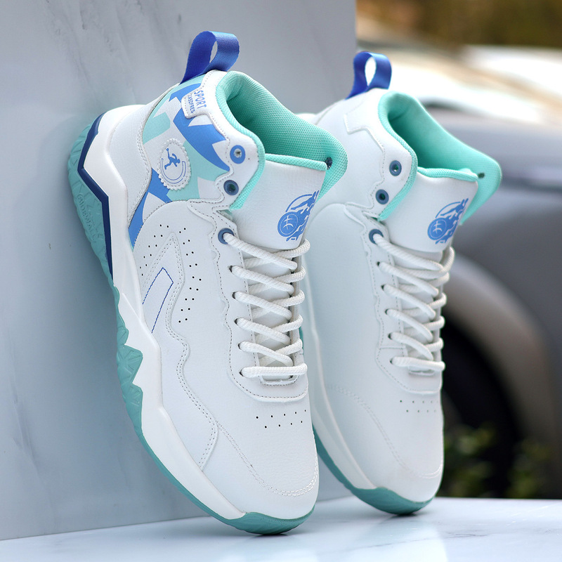 Basketball Shoes Men's New Youth Sneakers Leather Waterproof Sports Shoes Casual Non-Slip Running Shoes Dropshipping