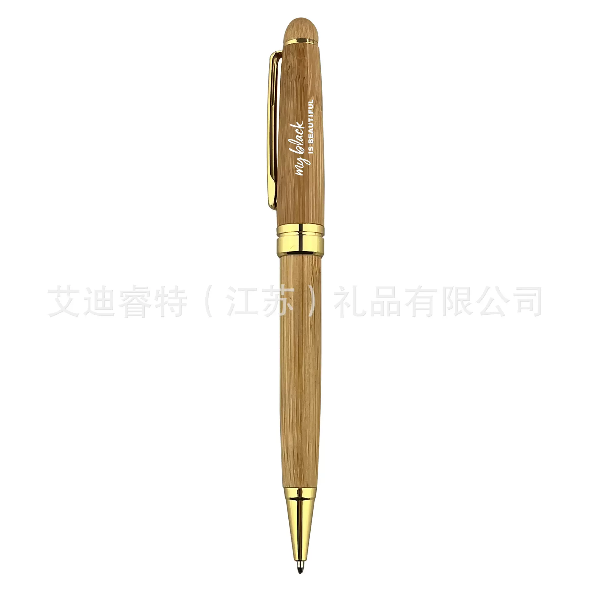 BP011 竹木铜笔夹高档环保圆珠笔 现货 可印logo 跨境新款 热销