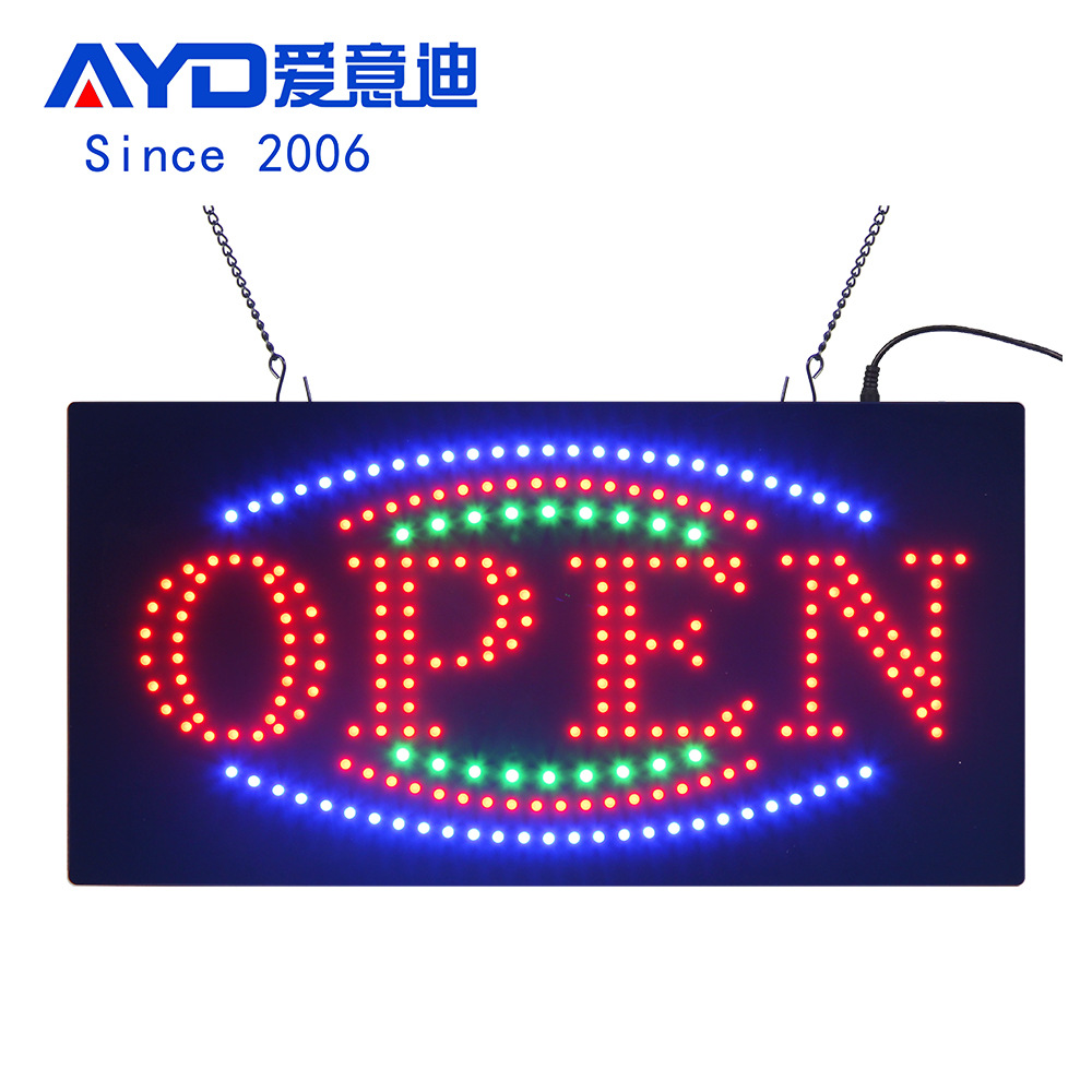 跨境电商亚马逊LED广告牌led灯欧美款式厂家批发19*9指示灯牌