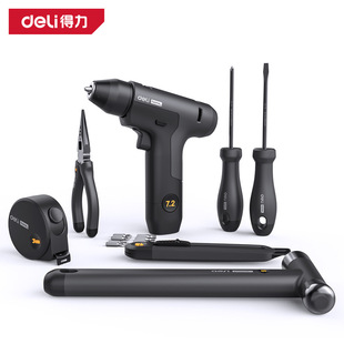 Deli Lithium Electric Drill Impact Drill Electric Household Set Electric Screwdriver Hand Drill Rechargeable Hand Drill 0208