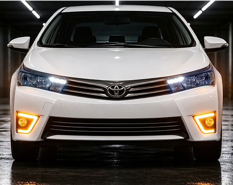 Suitable for 2014-2016 Toyota Corolla Daytime Running Light Modification Led Fog Lights Toyota Crolla Drl