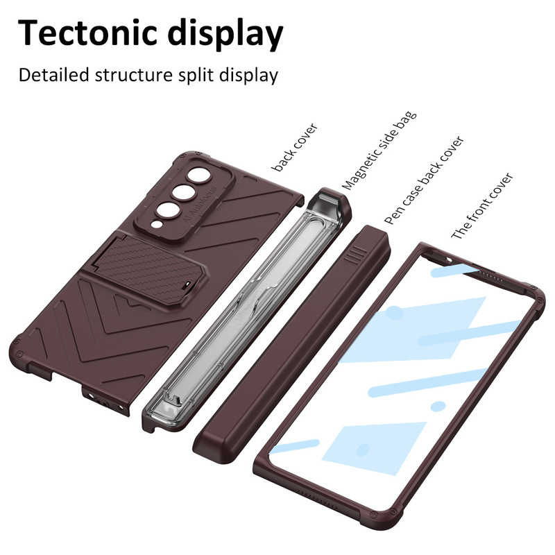 Gkk Is Suitable for Samsung Z Fold4 Creative Mobile Phone Case Magnetic Hinge Armor Slider Pen Box Protective Cover Amazon