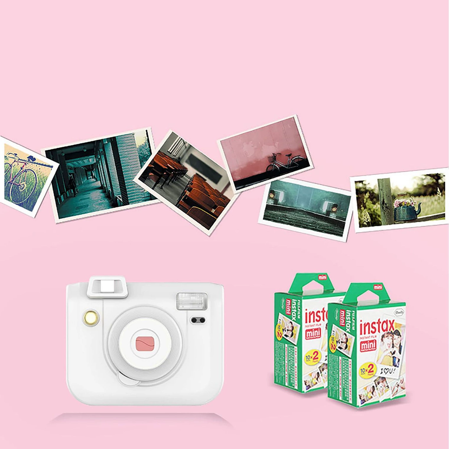 Fuji mini13 плоская замена Polaroid студент кампус входного уровня камера совместима с мини3 дюйма белая кромка фотобумага