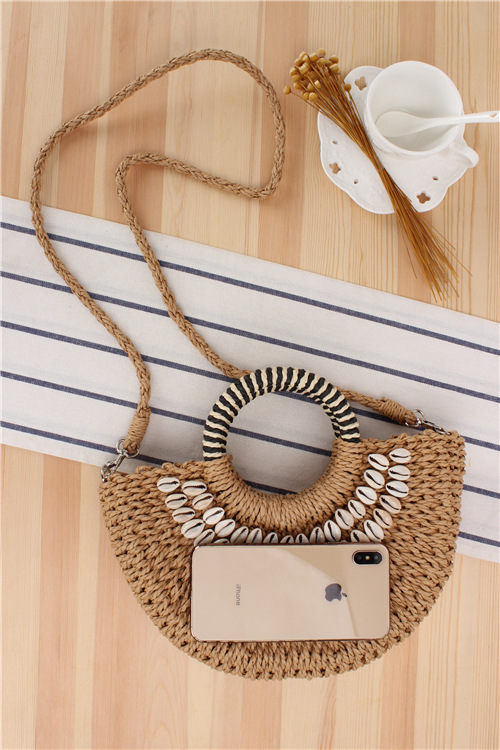 Women's Medium Spring&summer Straw Vacation Straw Bag display picture 3