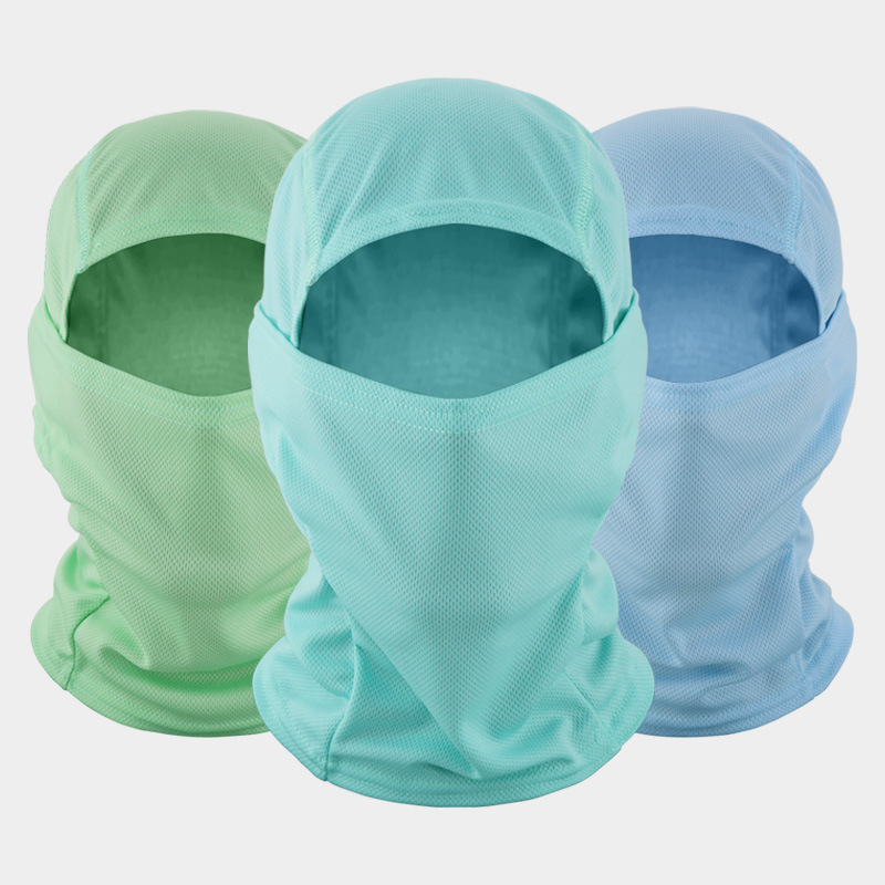 Color sólido veloz secado cubierta de cabeza montar al aire libre máscara solar de poliéster 100% respirado collar al por mayor transfronterizo