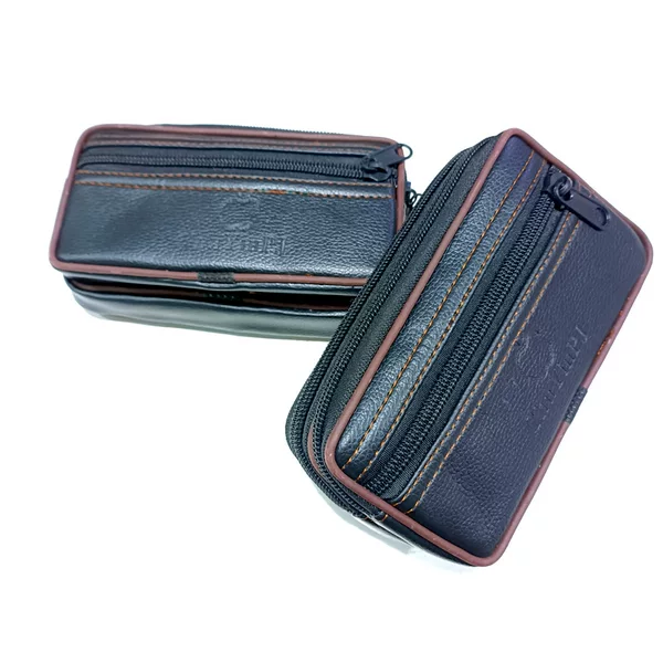 Men's waterproof mobile phone waist bag construction site Men's belt mobile phone bag small size PU leather coin purse bag factory wholesale