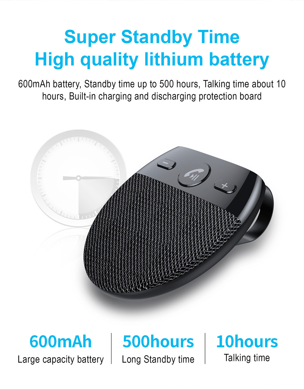 Cross-Border New Sp11 Car Bluetooth Hands-Free Automatic Switching Siri Voice Control Sun Visor Car Hands-Free