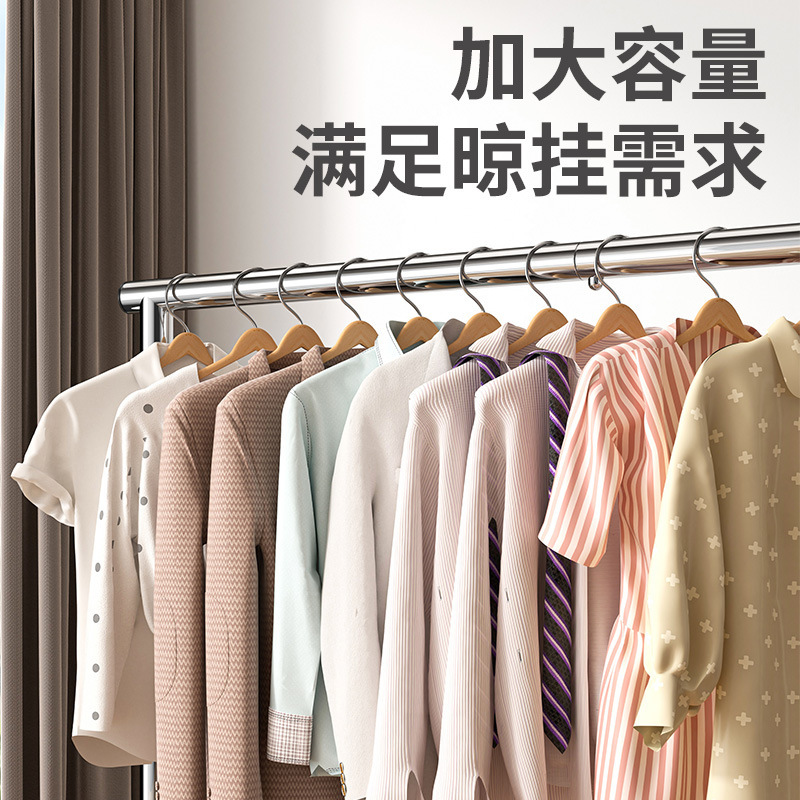 Kaiwang ステンレス鋼ダブルロッド衣類乾燥ラック床バルコニー家庭用衣類乾燥ラック屋外衣類乾燥ロッド衣類ラックキルトラック|undefined