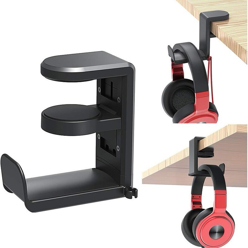 Desk clip-on Headset Holder Internet coffee Headset Holder rack storage headset holder without punching