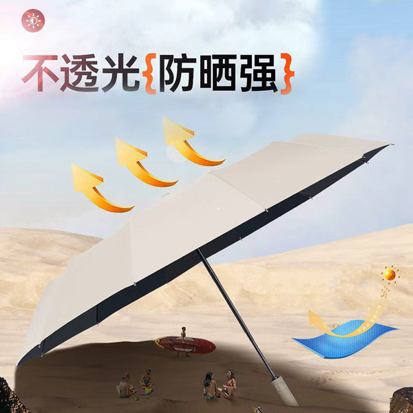 Automatic umbrella solar-powered