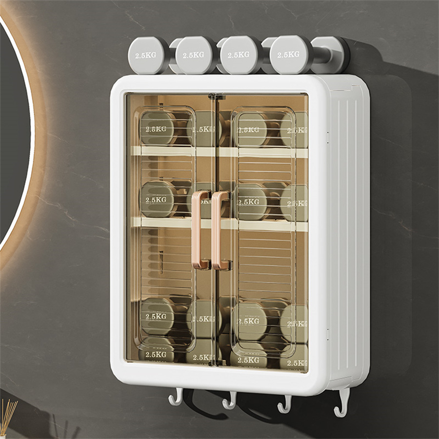 Toilet Storage Rack Above Toilet Bathroom Wall Cabinet Wall Washstand Punch-free Wall-mounted Cosmetic Storage Cabinet