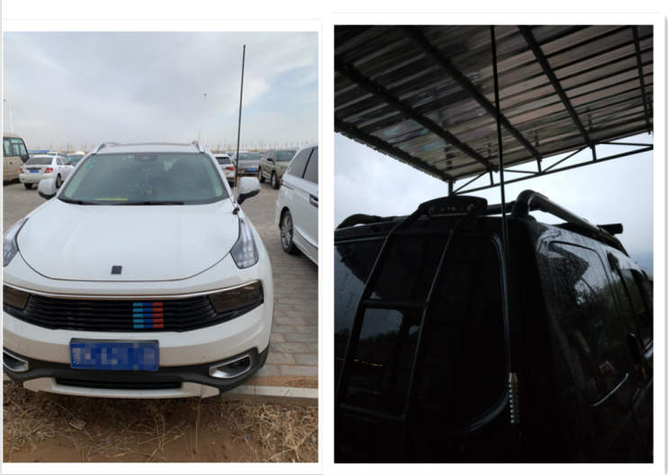 Bold hard rod 1 m long stainless steel car decorative antenna SUV car clip modified flagpole