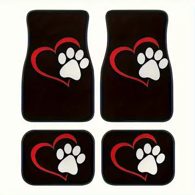 Universal Foot Pad — Printed Car Floor Mats, Stain-Resistant, Water-Absorbent - s13