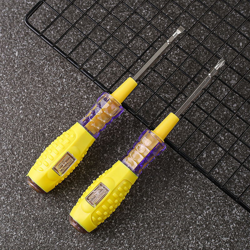 自产直销信达泰电笔522带磁钢批双用测电笔包胶测电笔