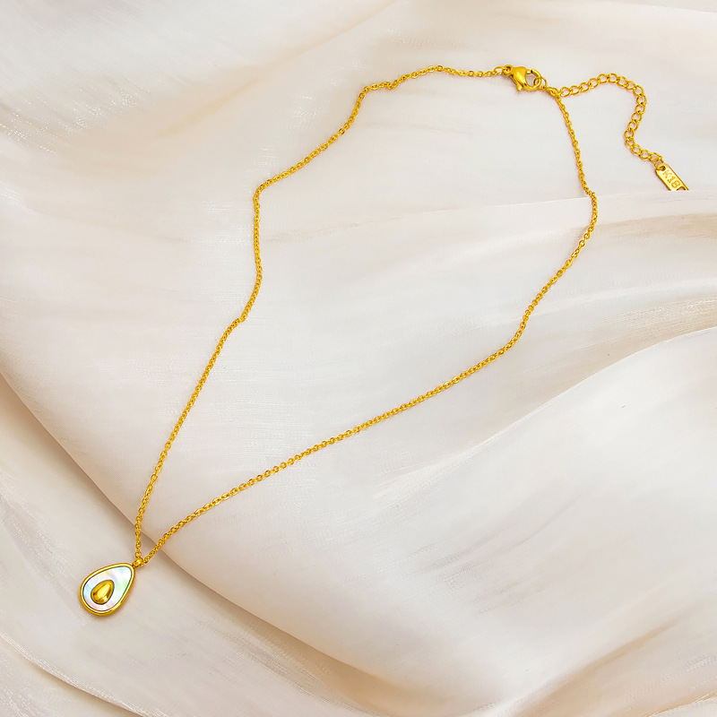 Fashion Fruit Titanium Steel Plating Pendant Necklace 1 Piece