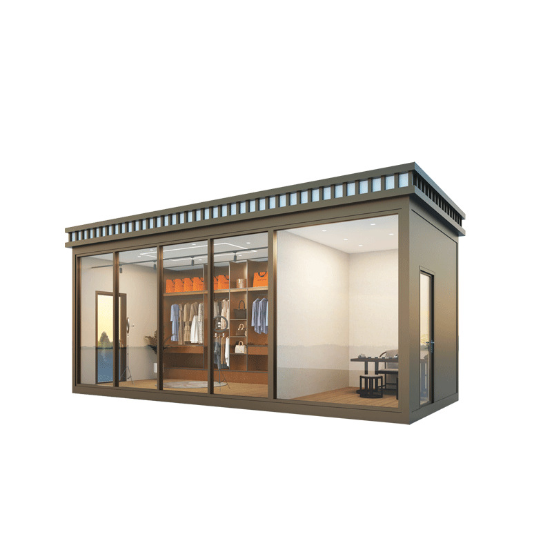 Contenedor creativo casa móvil mercado nocturno tienda cafetería área escénica calle comercial quiosco oficina tienda de té con leche