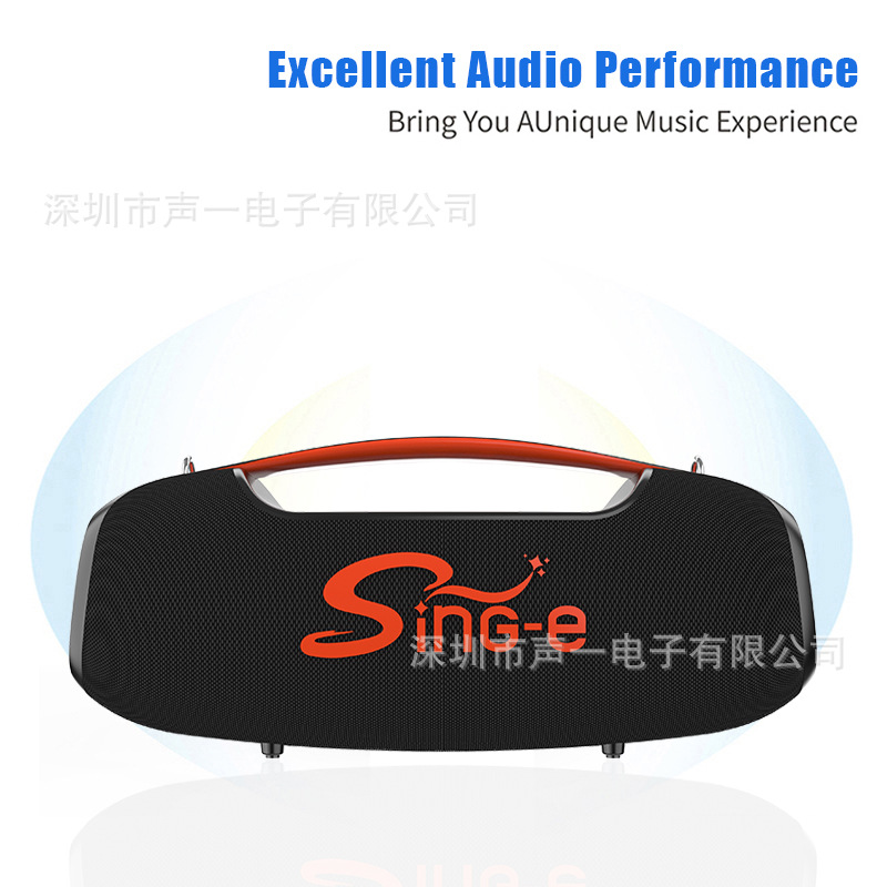 Altavoz Bluetooth ZQS-L21 con doble bocina, portátil recargable RGB, ideal para exteriores y fiestas