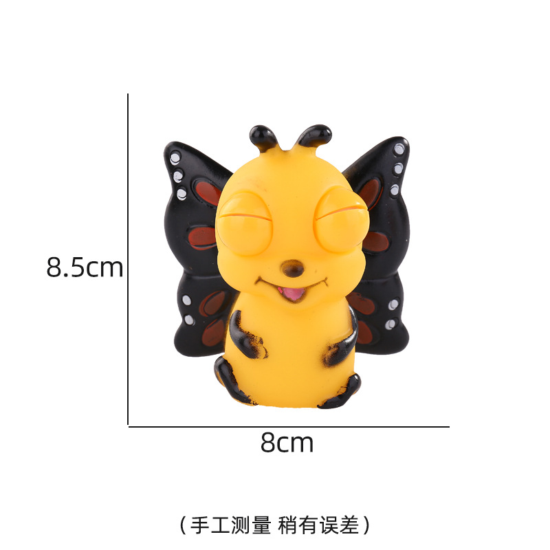 Transfronterizo caliente-venta llamativo gusano vegetal pellizco música descompresión juguete squeeze ojo-soplado creativo ventilación descompresión artefacto fábrica al por mayor