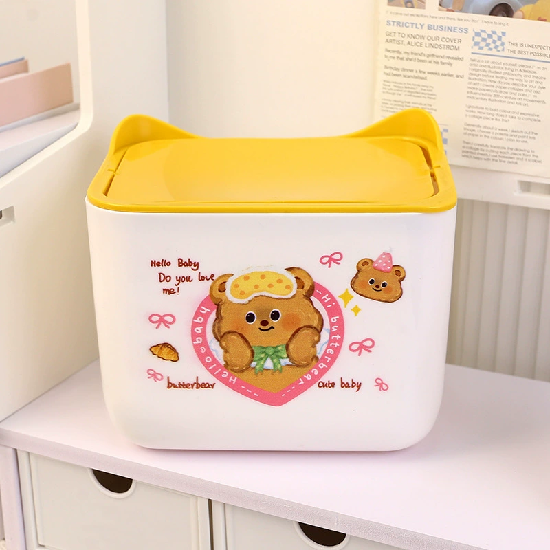 Cartoon small capacious garbage can