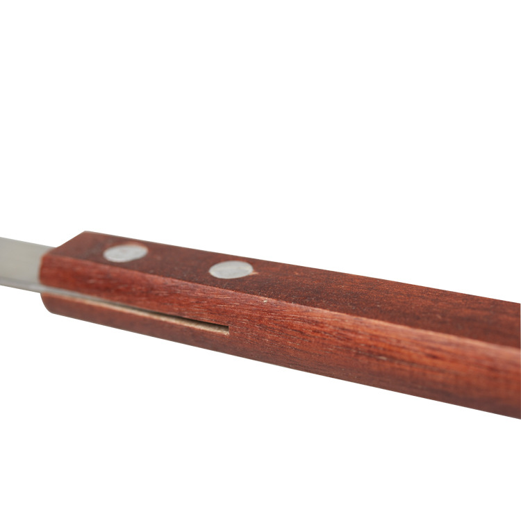 Cuchillo de mezcla de material dental mango de madera cuchillo de afinación de metal material de impresión cuchillo de mezcla de yeso de acero inoxidable cuchillo de mezcla