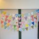 Small Wooden Horse Triangle Pull Flag Banner Festival Decoration Birthday Party Decoration Kindergarten Triangle Flag Paper Wholesale
