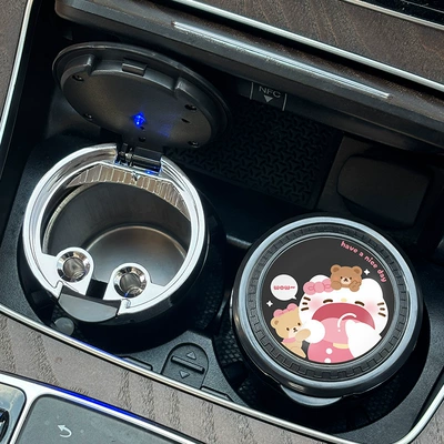 Lid Sealed Men's Car | Car ashtray - big-mouth-kt-one-pack