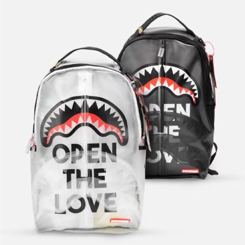 Sports Backpack Sg Spoof Shark Sexy Student Transparent Large Capacity Trendy Brand Backpack Leisure Travel School Bag