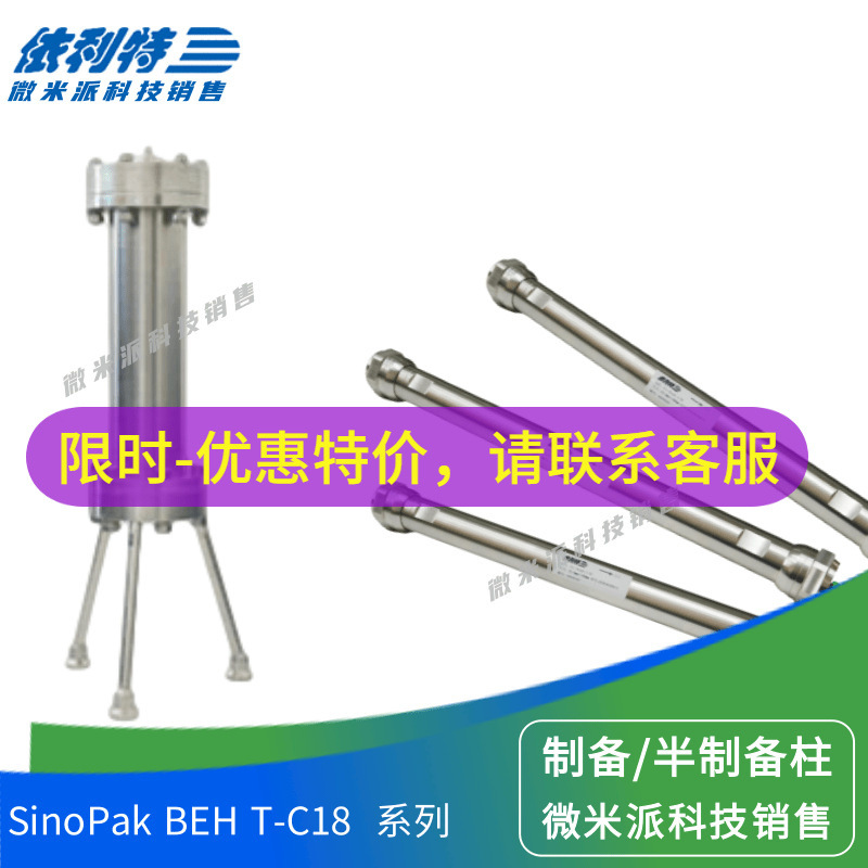SinoPak BEH T-C18 制备柱 依利特色谱柱 实验室大容量半制备柱