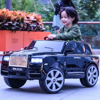 库里南儿童电动汽车双开门电瓶车男女玩具越野童车双驱动童车