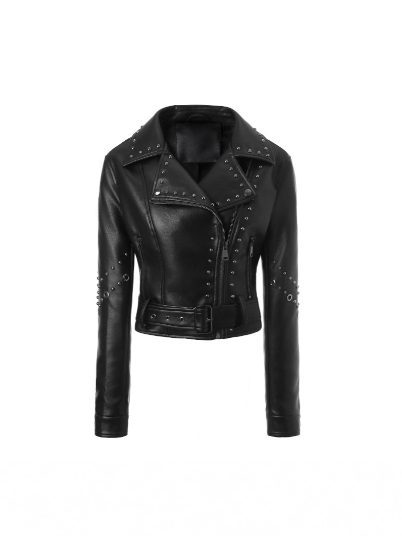 Short trend polyurethane fitted jacket