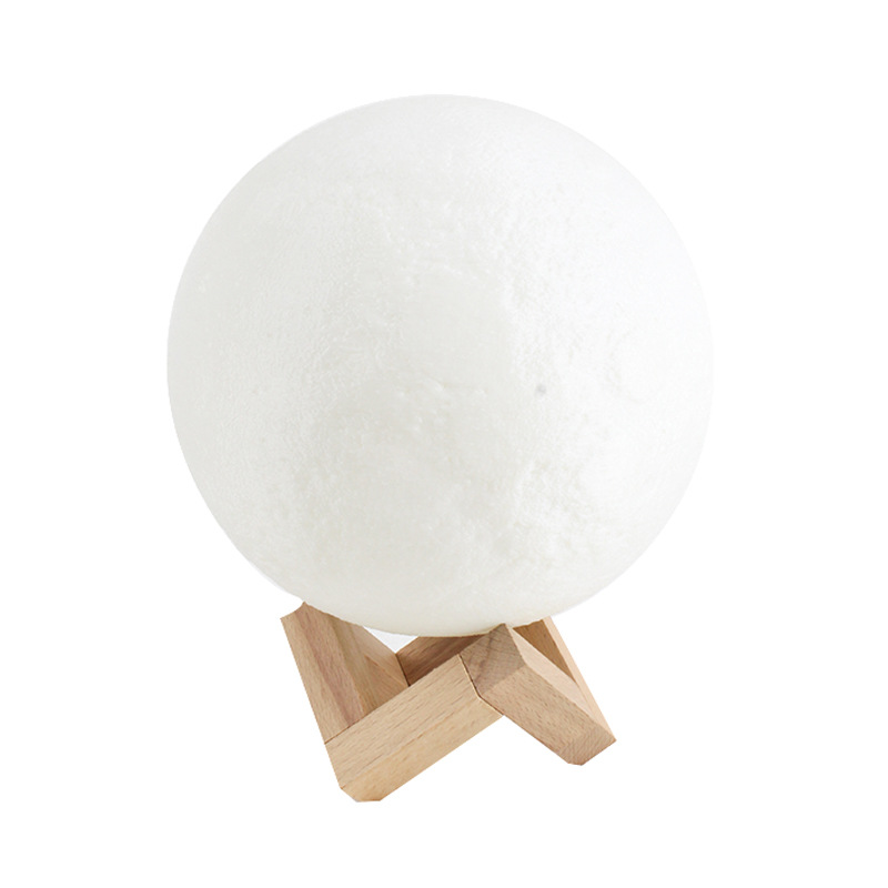Lámpara de La Luna 3D Regalo de Cumpleaños creativo Noche de dormitorio romántico lámpara de luna de control remoto recargable