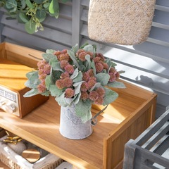 Manufacturer of Decorative Silver Leaf Ball Branch Artificial Flowers Fake Plants Green Plants Wholesale Wedding Crafts Cross-border YC1104