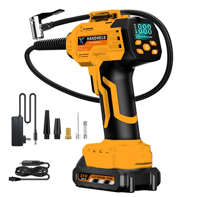 Outdoor Handheld Air Pump Hava nasosu - wireless-car-charger-dual-purpose-black-and-orange