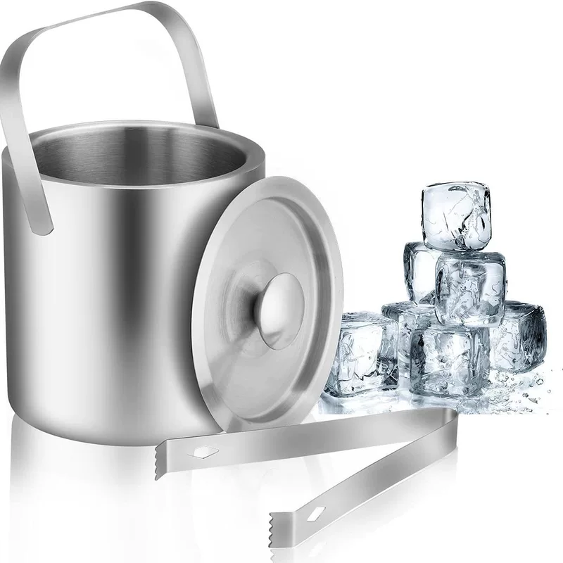 Double-layer ice bucket stainless steel, pen, Amazon