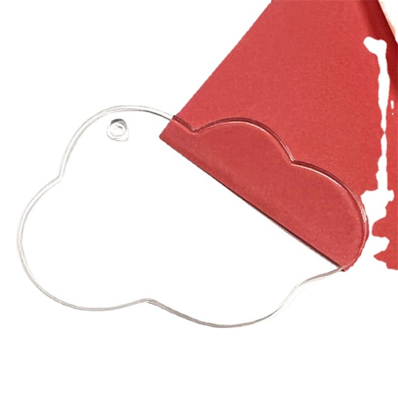 Acrylic goo plate diy creative goo card handmade stickers transparent love bean pendant homemade blank keychain